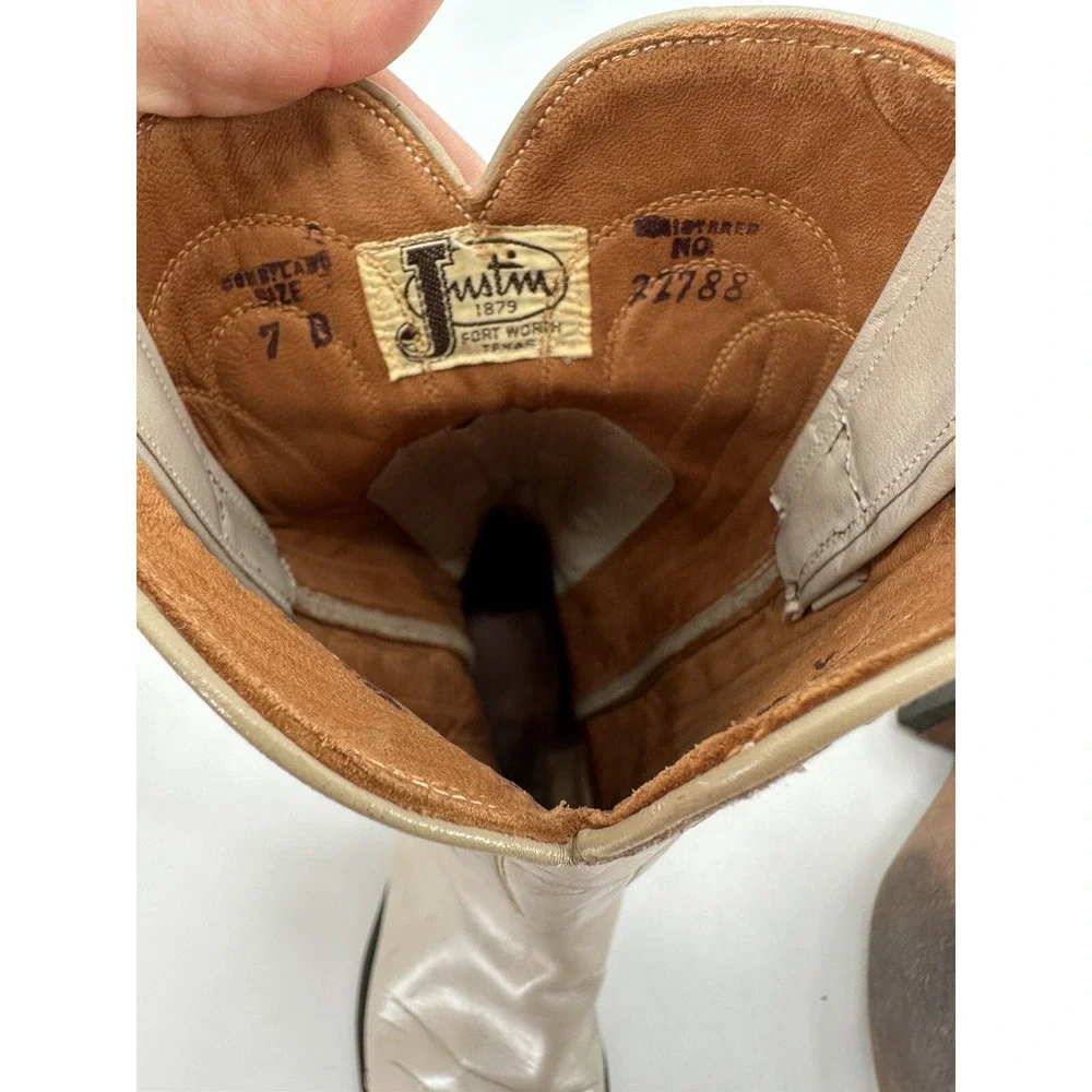 Justin Woman's 055 Khaki Suede Mid Cut Hiker Boots Size 13M 1616‎